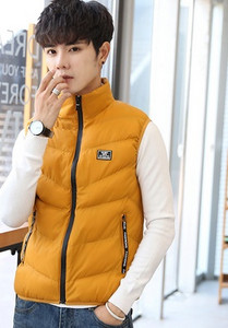 Μοντέρνο ανδρικό αθλητικό γιλέκο με ψηλό γιακά σε τέσσερα χρώματα