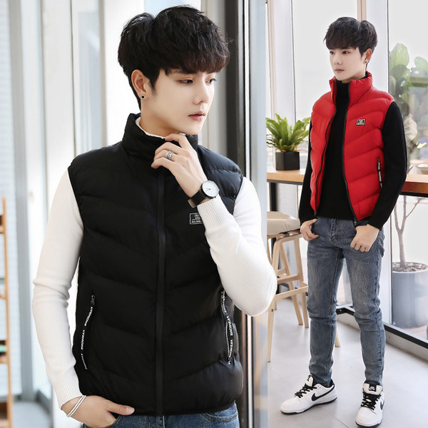 Μοντέρνο ανδρικό αθλητικό γιλέκο με ψηλό γιακά σε τέσσερα χρώματα