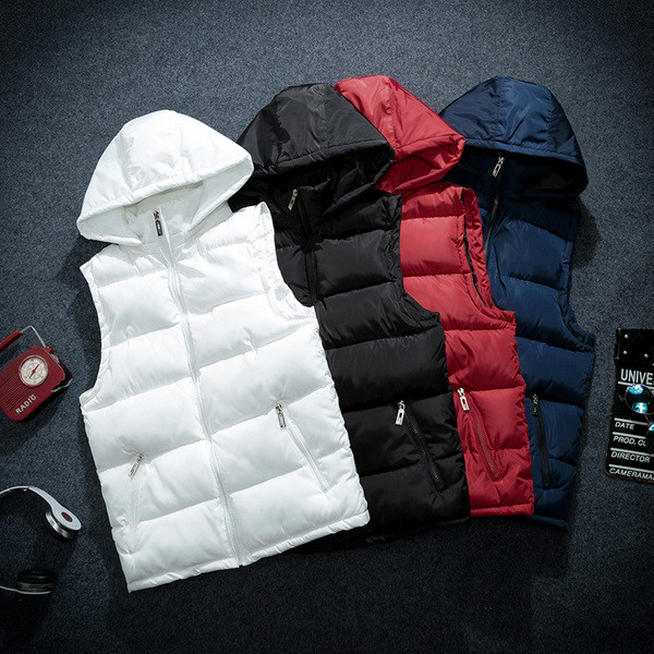 Vesta de toamna barbati cu gluga in mai multe culori