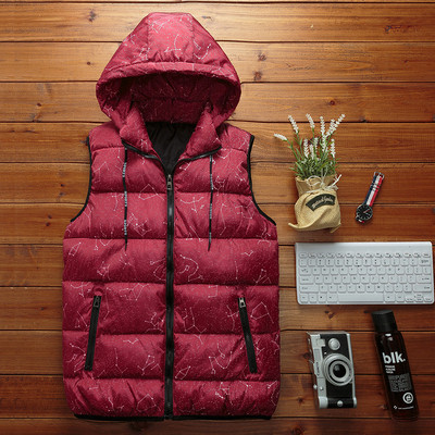 Ανδρικό καθημερινό γιλέκο με πολύχρωμα σχέδια