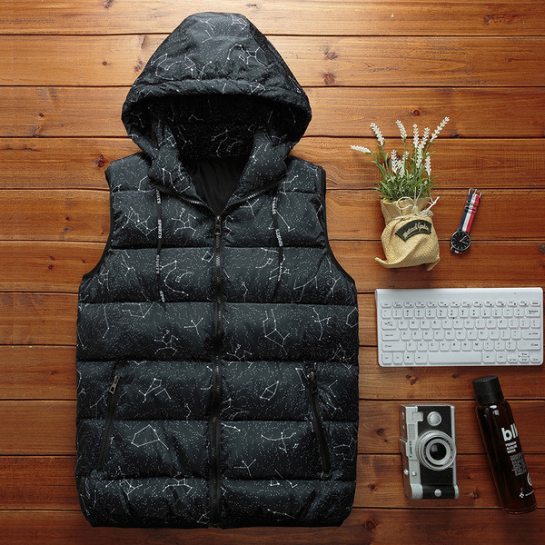 Ανδρικό καθημερινό γιλέκο με πολύχρωμα σχέδια