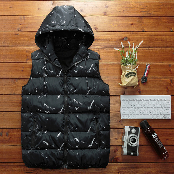 Ανδρικό καθημερινό γιλέκο με πολύχρωμα σχέδια