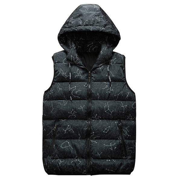 Ανδρικό καθημερινό γιλέκο με πολύχρωμα σχέδια