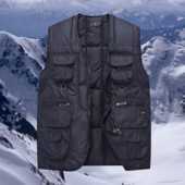 Ежедневен мъжки елек с джобове в два цвята 