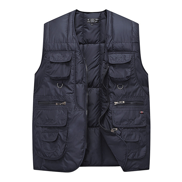 Ежедневен мъжки елек с джобове в два цвята 