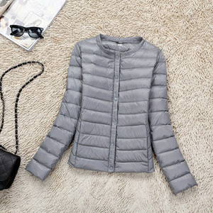 Γυναικείο μπουφάν για το φθινόπωρο με κολάρο σε σχήμα Ο σε διάφορα χρώματα