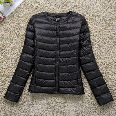 Γυναικείο μπουφάν για το φθινόπωρο με κολάρο σε σχήμα Ο σε διάφορα χρώματα