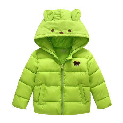 Χειμερινό παιδικό μπουφάν  σε  3Δ στοιχεία σε διάφορα χρώματα