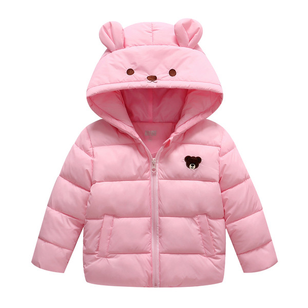 Χειμερινό παιδικό μπουφάν  σε  3Δ στοιχεία σε διάφορα χρώματα