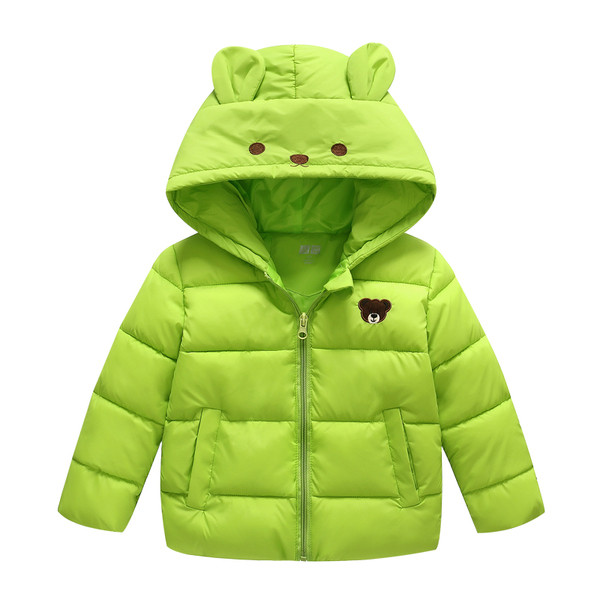 Χειμερινό παιδικό μπουφάν  σε  3Δ στοιχεία σε διάφορα χρώματα