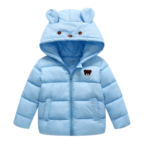 Χειμερινό παιδικό μπουφάν  σε  3Δ στοιχεία σε διάφορα χρώματα