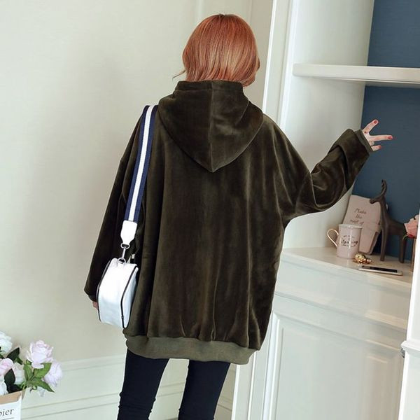 Мек суичър за бременни жени с апликация в два цвята