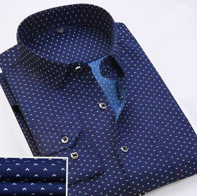 Κομψό ανδρικό πουκάμισο με μακριά μανίκια