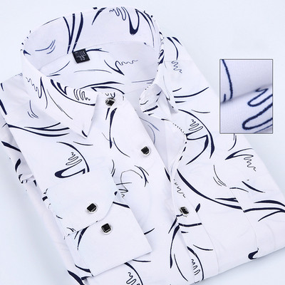 Κομψό ανδρικό πουκάμισο με μακριά μανίκια