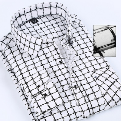 Κομψό ανδρικό πουκάμισο με μακριά μανίκια