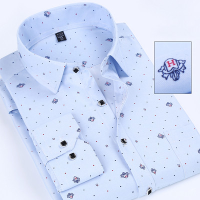 Κομψό ανδρικό πουκάμισο με μακριά μανίκια