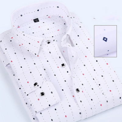 Κομψό ανδρικό πουκάμισο με μακριά μανίκια