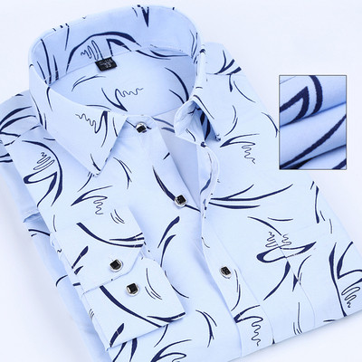 Κομψό ανδρικό πουκάμισο με μακριά μανίκια