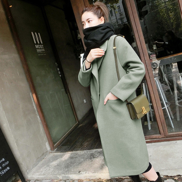 Дълго палто за бременни жени в три цвята