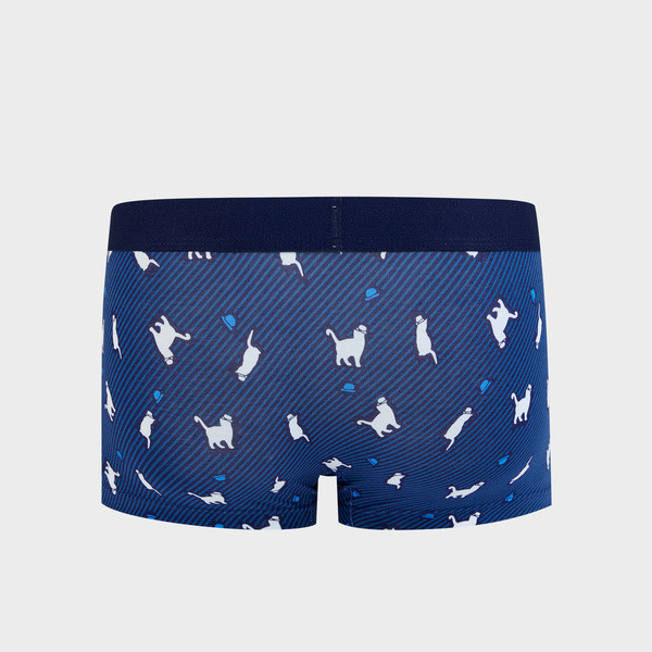 Boxeri pentru bărbați din bumbac în albastru