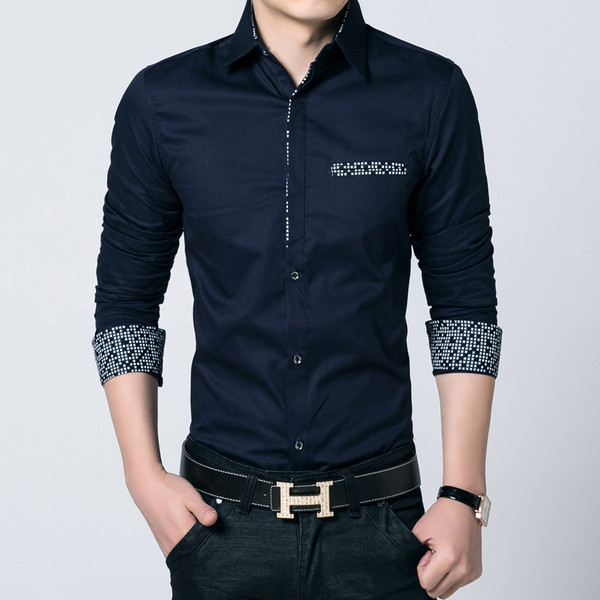 Cămașă pentru bărbați în culori închise și deschise