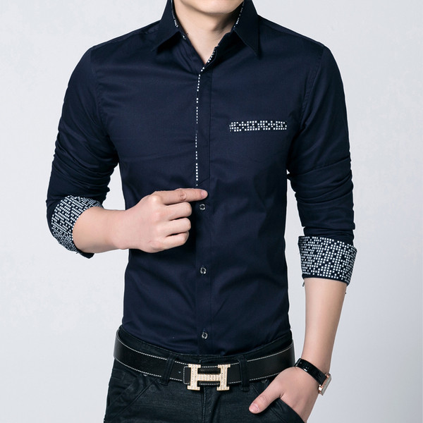 Cămașă pentru bărbați în culori închise și deschise