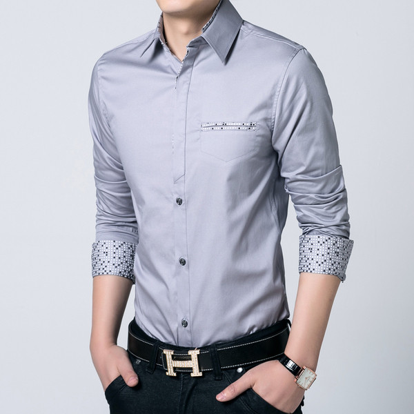 Cămașă pentru bărbați în culori închise și deschise