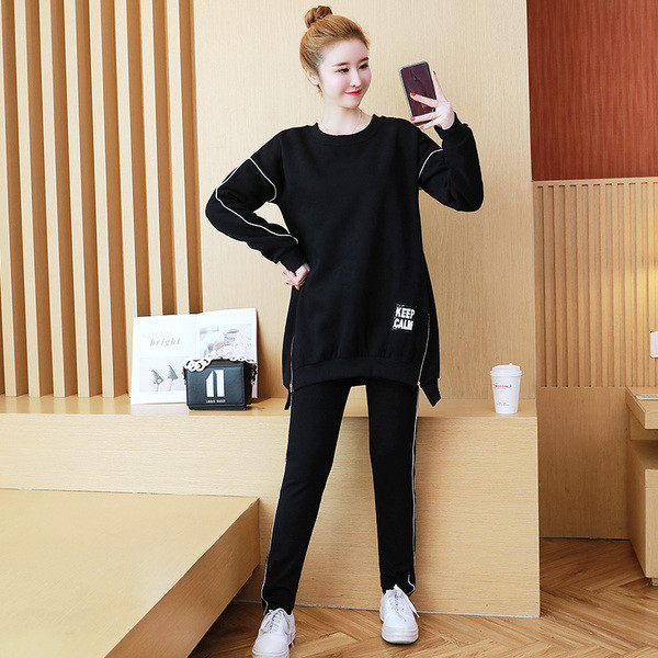 Set zilnic pentru gravide în negru și roz