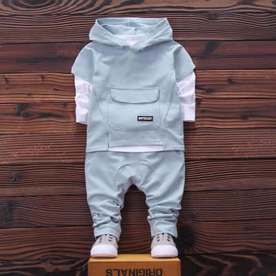 Παιδικό αθλητικό σετ για κορίτσια με μεγάλη τσέπη τριών τεμαχίων - τέσσερα χρώματα