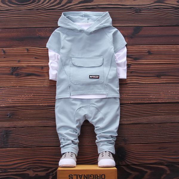 Παιδικό αθλητικό σετ για κορίτσια με μεγάλη τσέπη τριών τεμαχίων - τέσσερα χρώματα