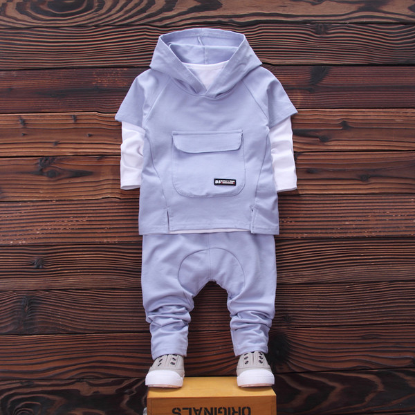 Παιδικό αθλητικό σετ για κορίτσια με μεγάλη τσέπη τριών τεμαχίων - τέσσερα χρώματα