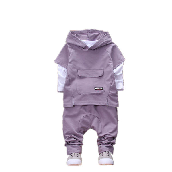 Παιδικό αθλητικό σετ για κορίτσια με μεγάλη τσέπη τριών τεμαχίων - τέσσερα χρώματα