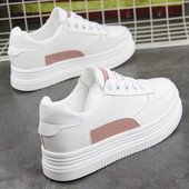 Μοντέρνα γυναικεία  πάνινα παπούτσια υψηλών τακουνιών