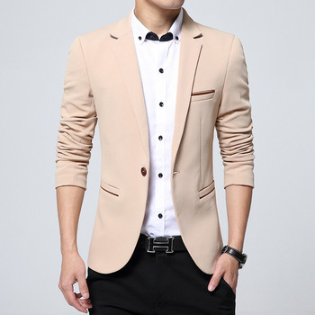 Мъжко стилно сако модел Slim в няколко цвята