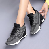 Tenisi dama cu platforma in trei culori