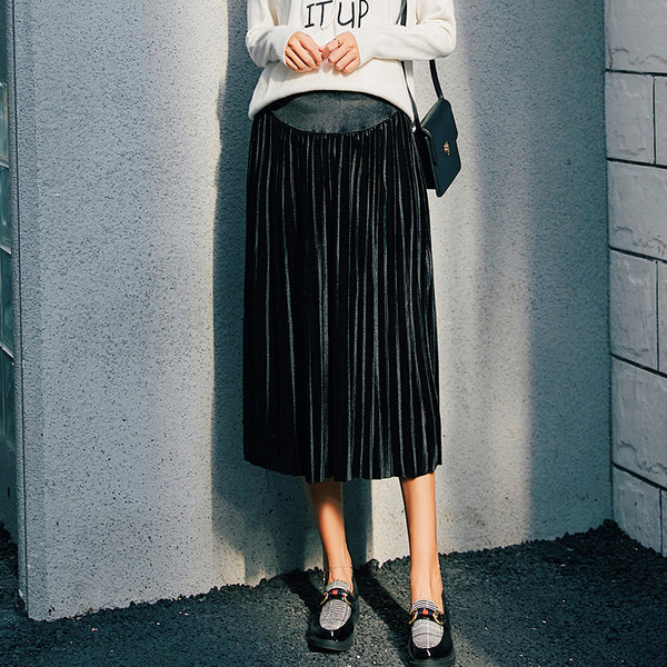 Modern rakott szoknya kismamáknak három színben