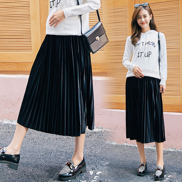 Modern rakott szoknya kismamáknak három színben