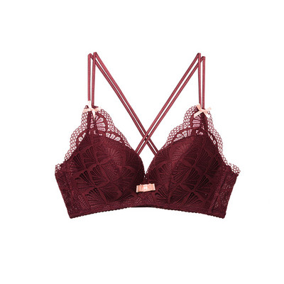 Μοντέρνο γυναικείο  σουτιέν με δαντέλα σε τέσσερα χρώματα