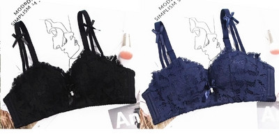 Σετ δίχρωμων σουτιέν με κάλυμμα δαντέλας