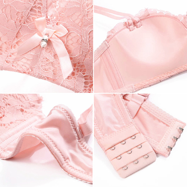 Σετ δίχρωμων σουτιέν με κάλυμμα δαντέλας