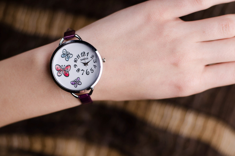 Дамски часовник Saneesi Minnie в Лилаво