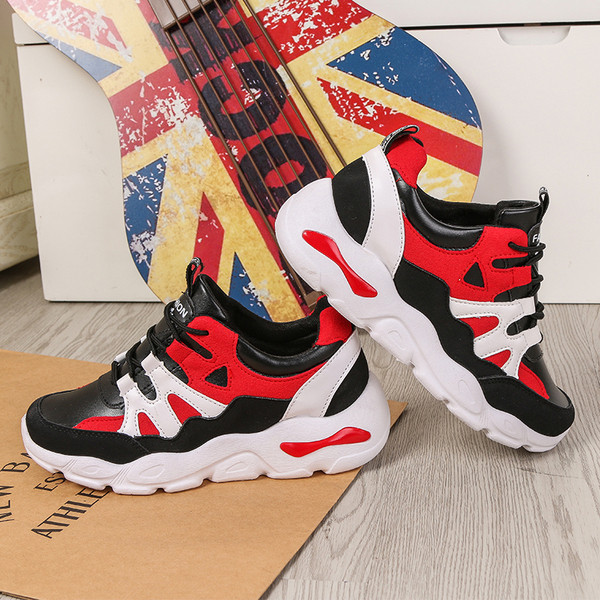 Adidasi sport dama cu platforma in trei culori