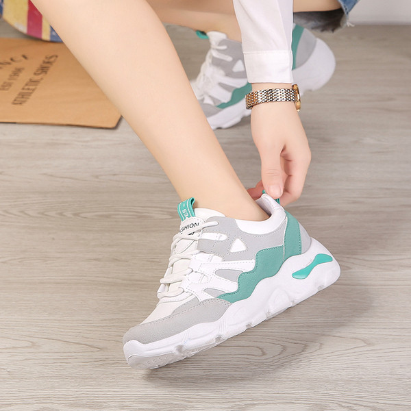 Adidasi sport dama cu platforma in trei culori