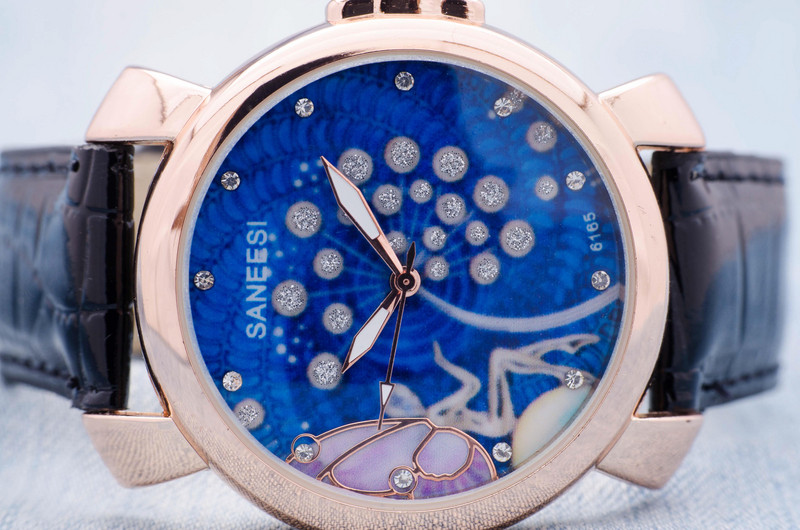 Дамски часовник Saneesi Fairy в Черно