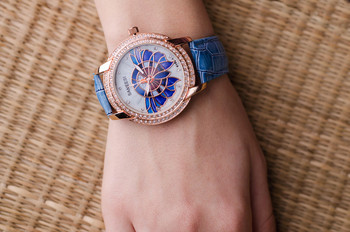 Дамски часовник Saneesi Butterfly в Синьо (212)