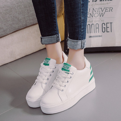 Γυναικεία πάνινα παπούτσια με πλατφόρμα σε δύο χρώματα