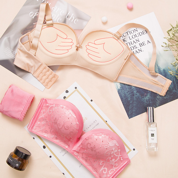 Κομψό  γυναικείο σετ  σουτιέν με δαντέλα σε διάφορα χρώματα