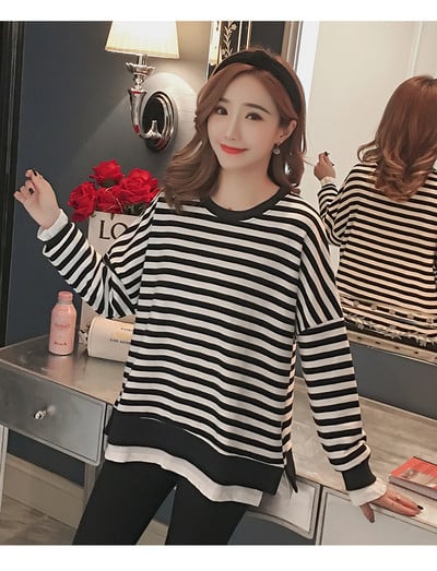 Bluza cu dungi pentru gravide in doua culori