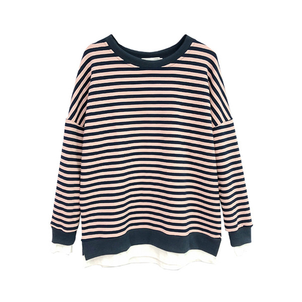 Bluza cu dungi pentru gravide in doua culori