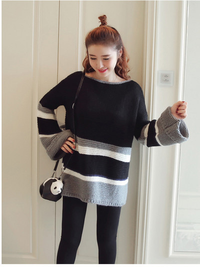 Ежедневен пуловер за бременни жени в три цвята